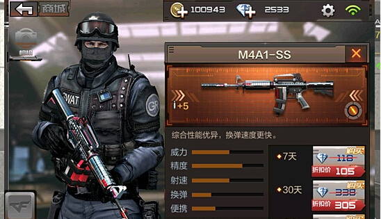 穿越火线手游双弹夹M4A1-SS测评:全面强化提升 穿越火线手游双弹夹M4A1-SS测评:全面强化提升