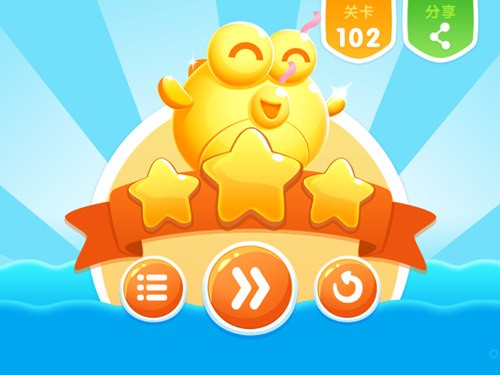 《小鱼飞飞》尖塔沙漠第102关三星金鱼通关攻略